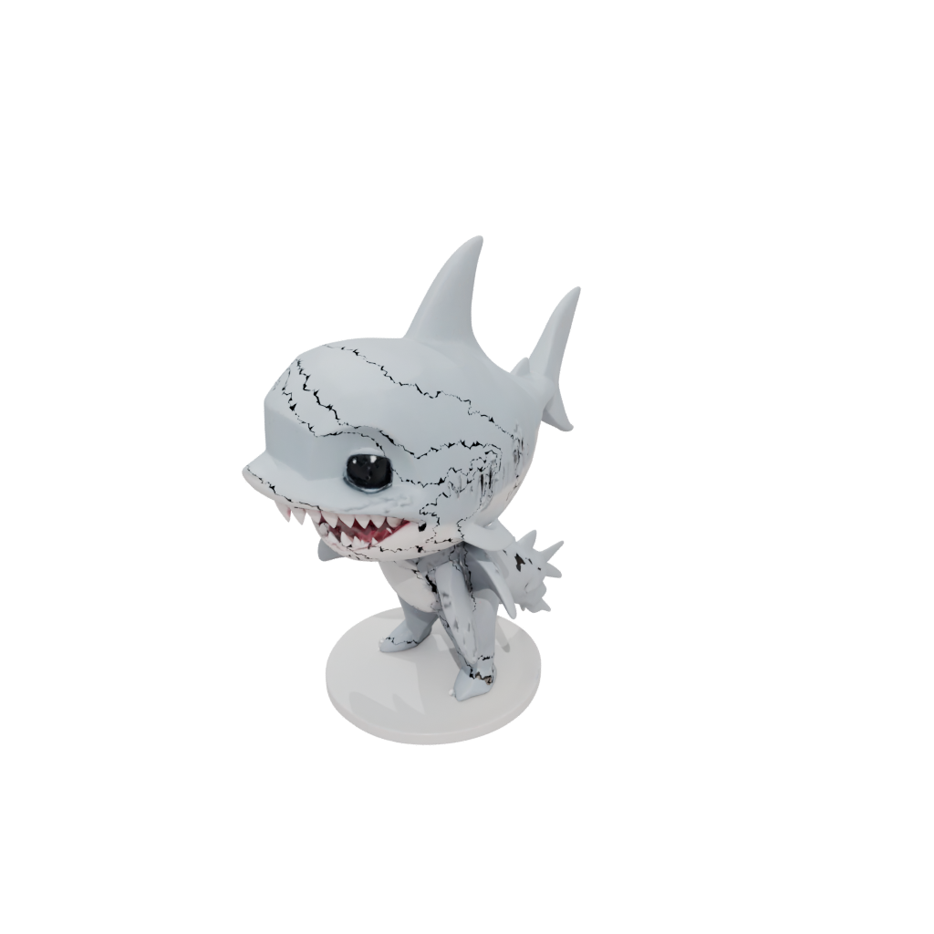 Mini Chibi Flexi Great White Shark