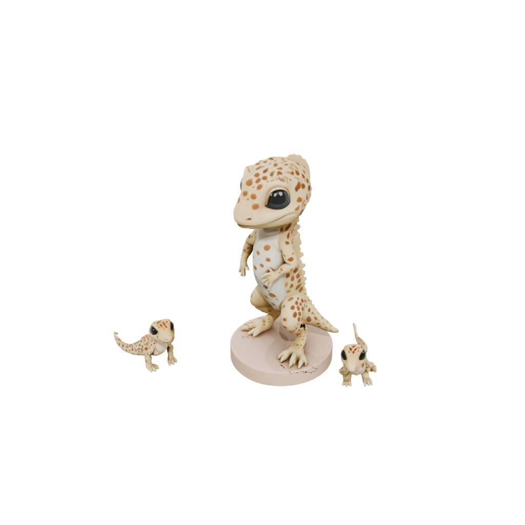 Mini Chibi Flexi Leopard Gecko