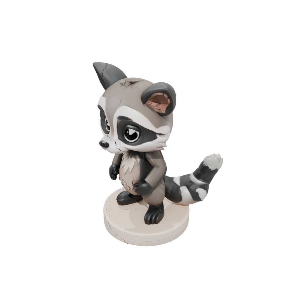 Mini Chibi Flexi Raccoon