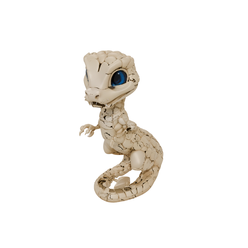 Mini Chibi Flexi Rattlesnake