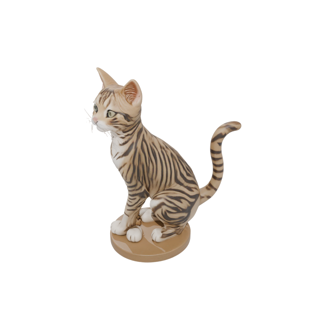 Mini Flexi Tabby Cat