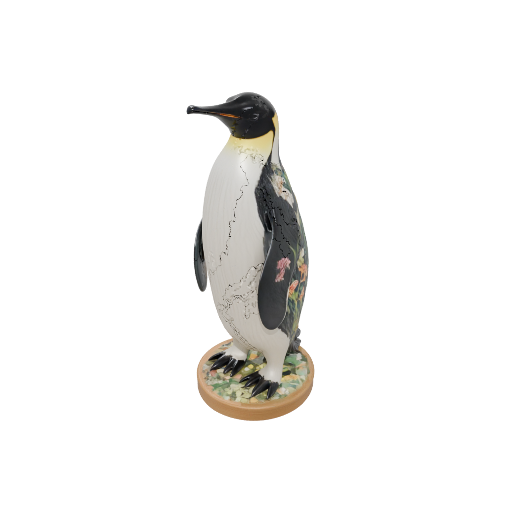Mini Floral Flexi Emperor Penguin