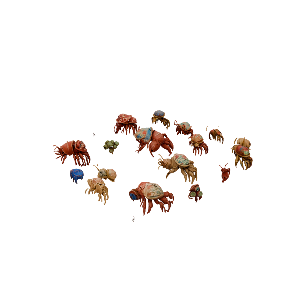 Mini Floral Flexi Hermit Crab