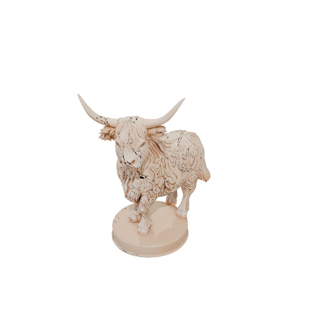 Mini Floral Flexi Highland Cow