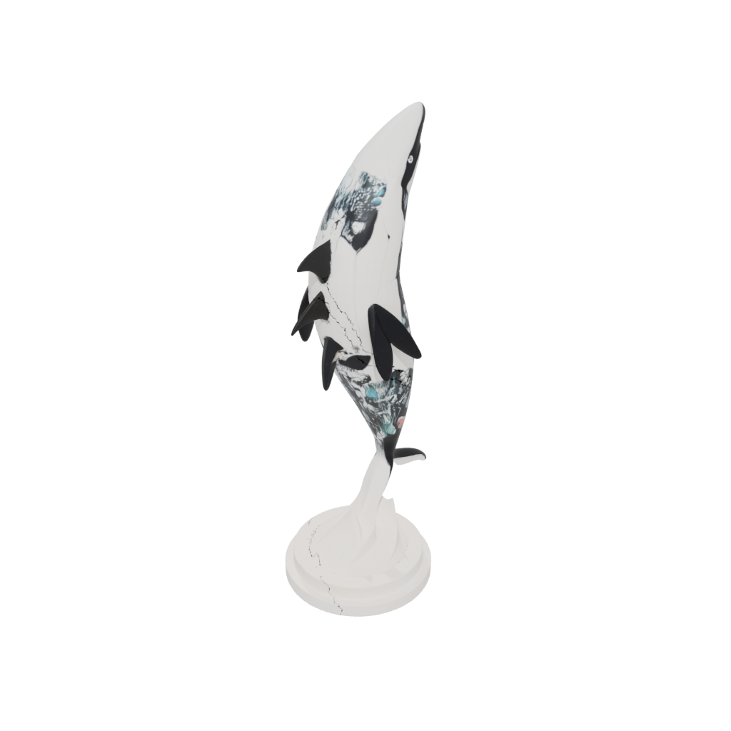 Mini Floral Flexi Orca Whale