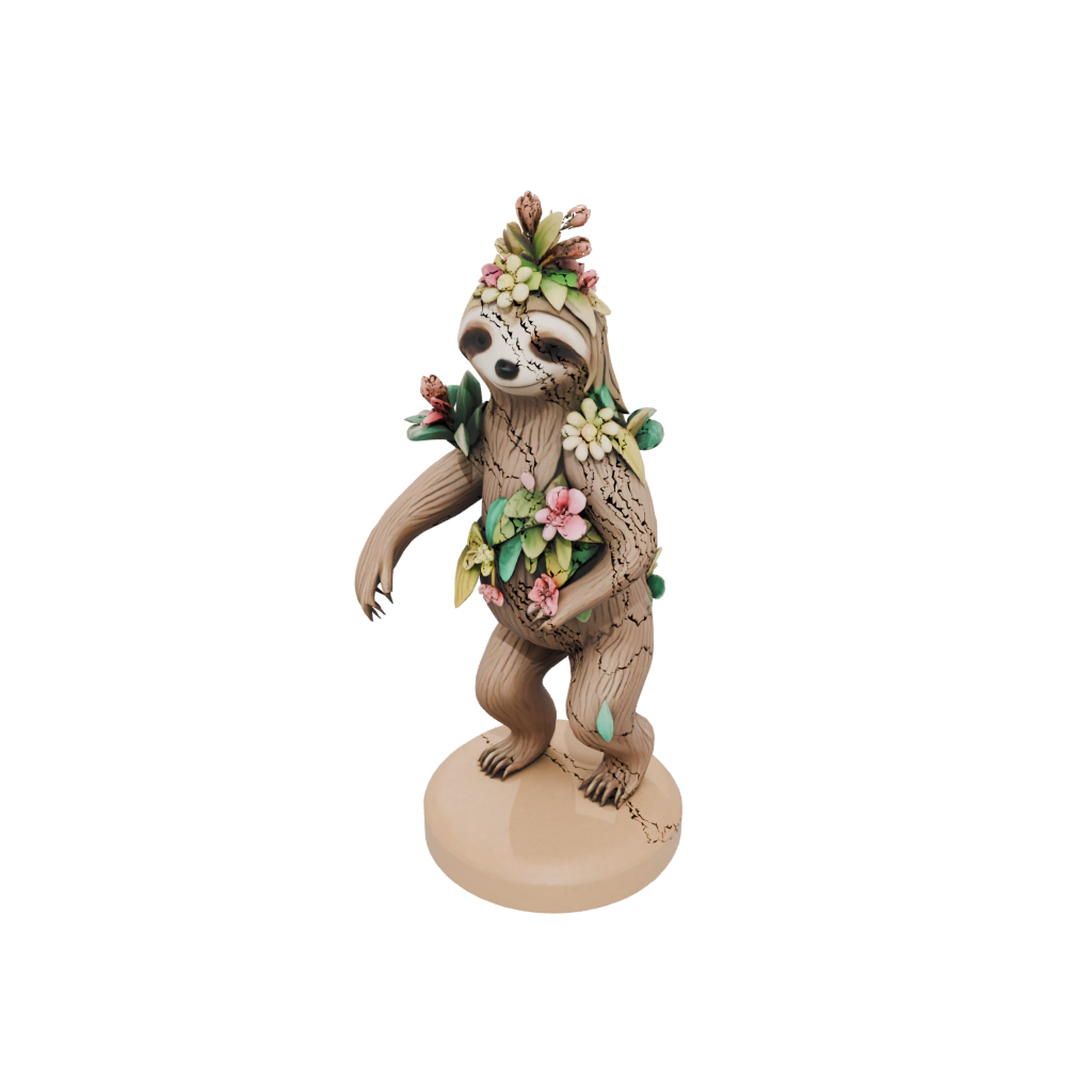 Mini Floral Flexi Sloth