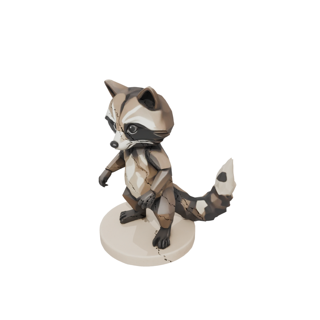 Mini Geo Flexi Raccoon