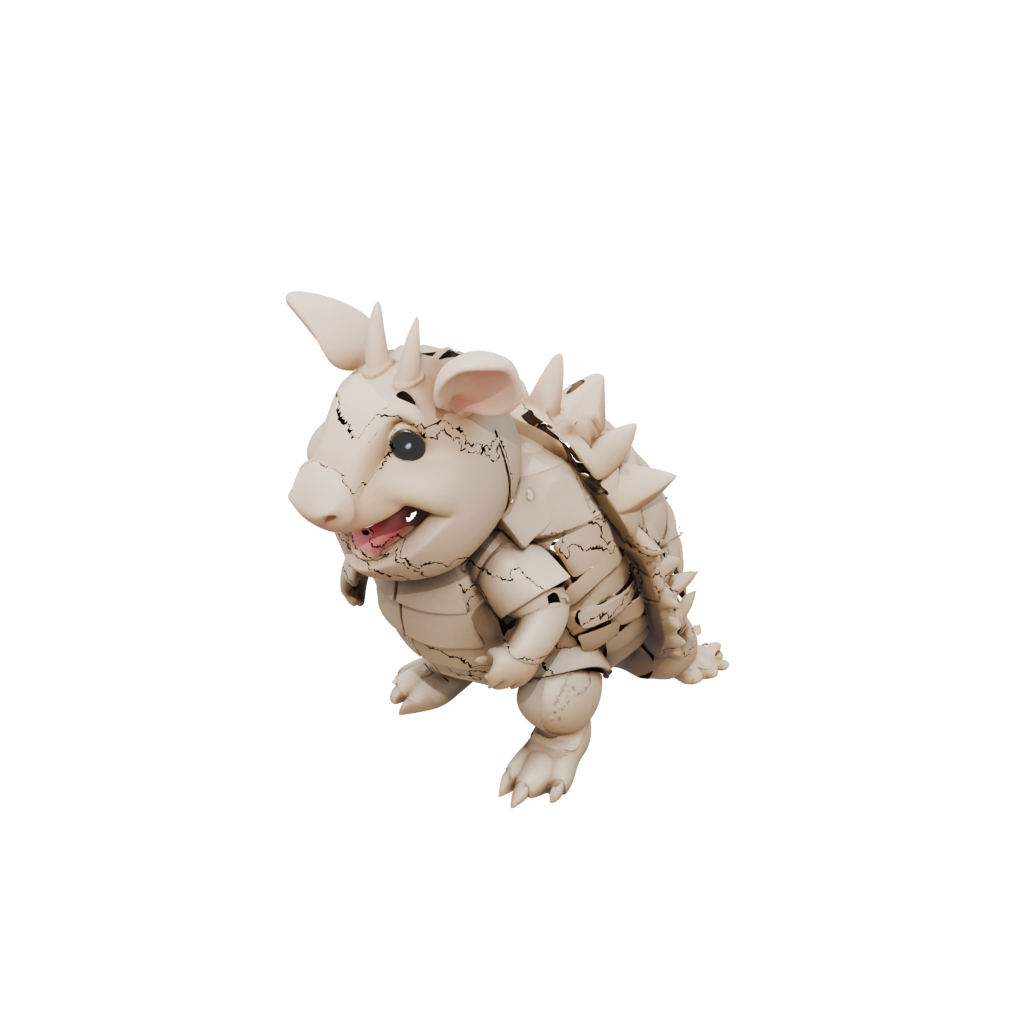 Mini Kawaii Flexi Armadillo