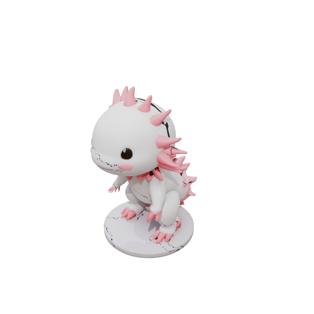 Mini Kawaii Flexi Axolotl