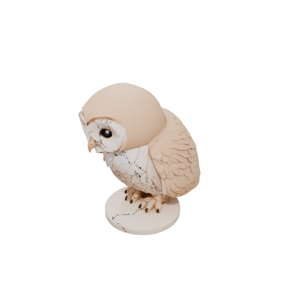 Mini Kawaii Flexi Barn Owl