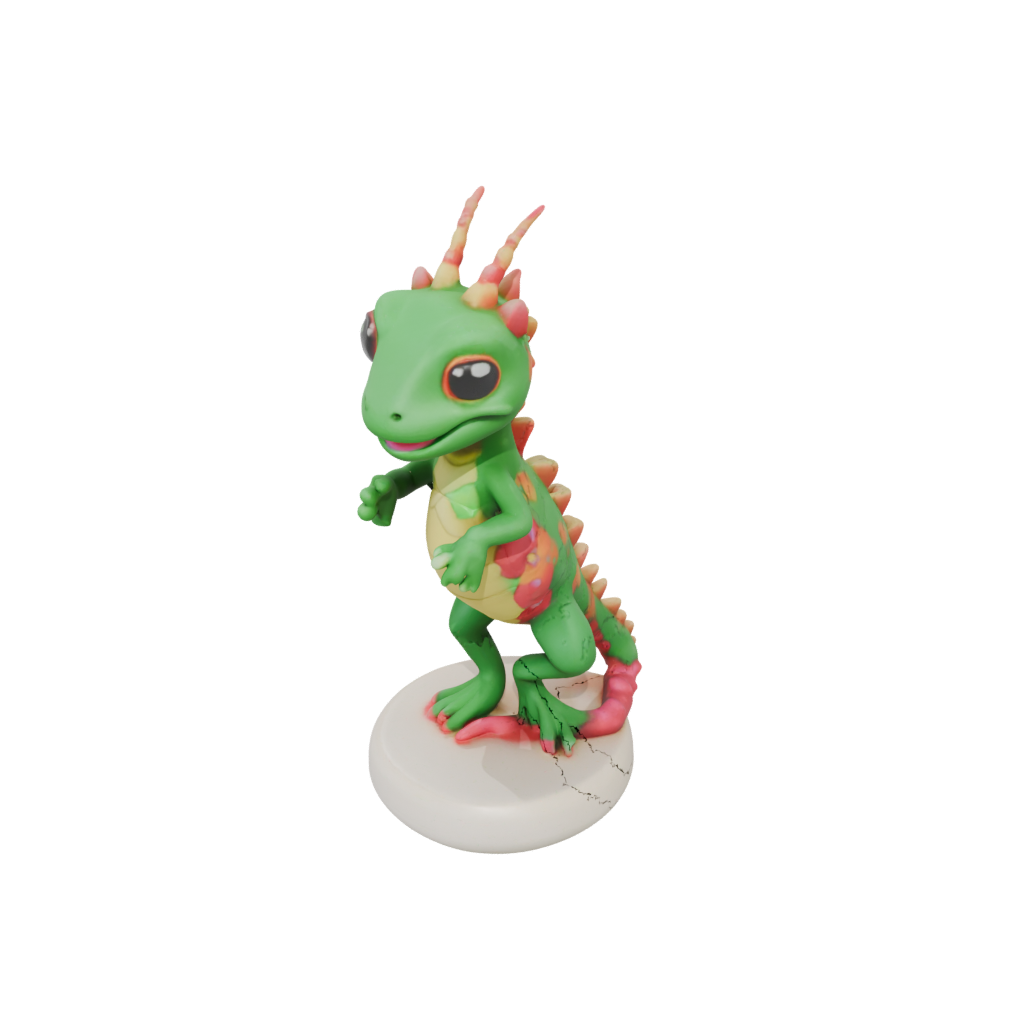 Mini Kawaii Flexi Chameleon