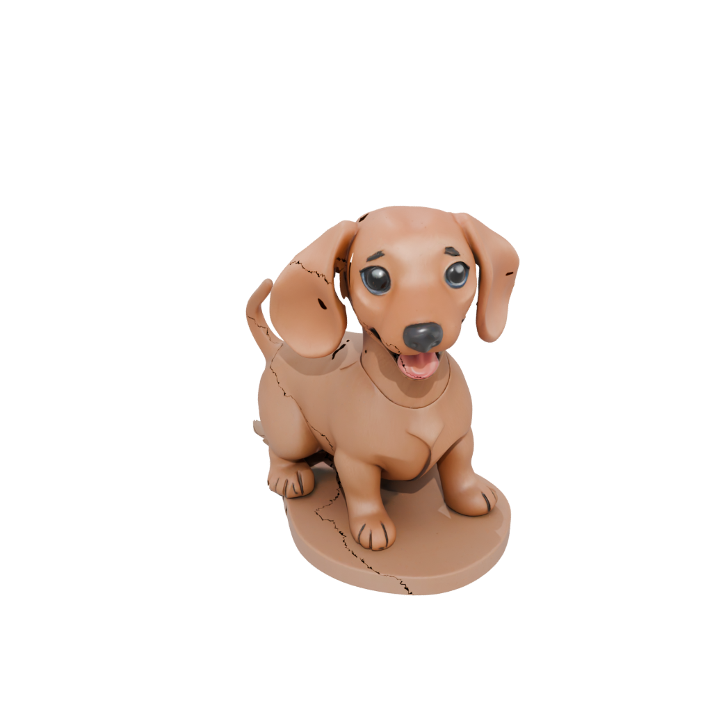 Mini Kawaii Flexi Dachshund Dog