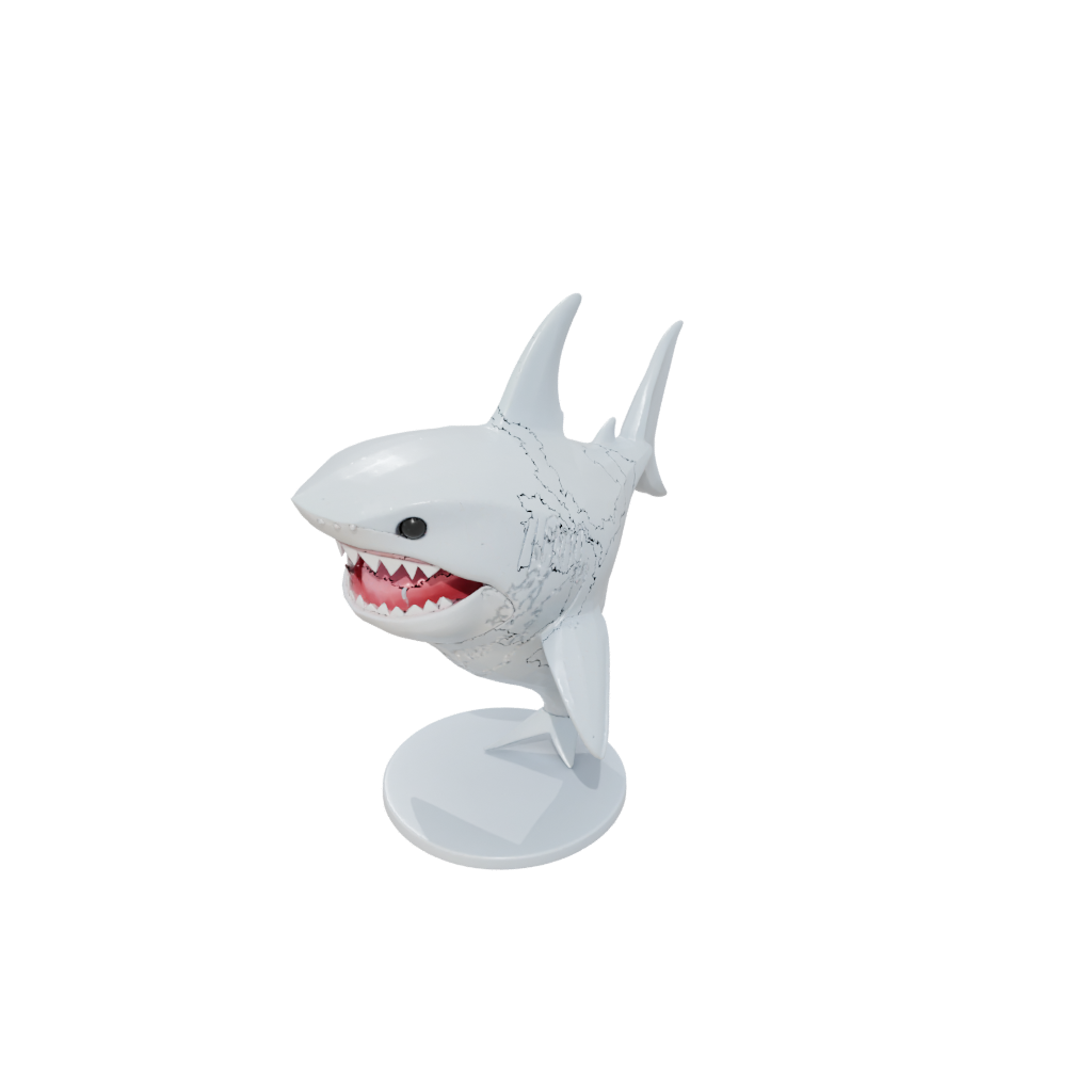 Mini Kawaii Flexi Great White Shark