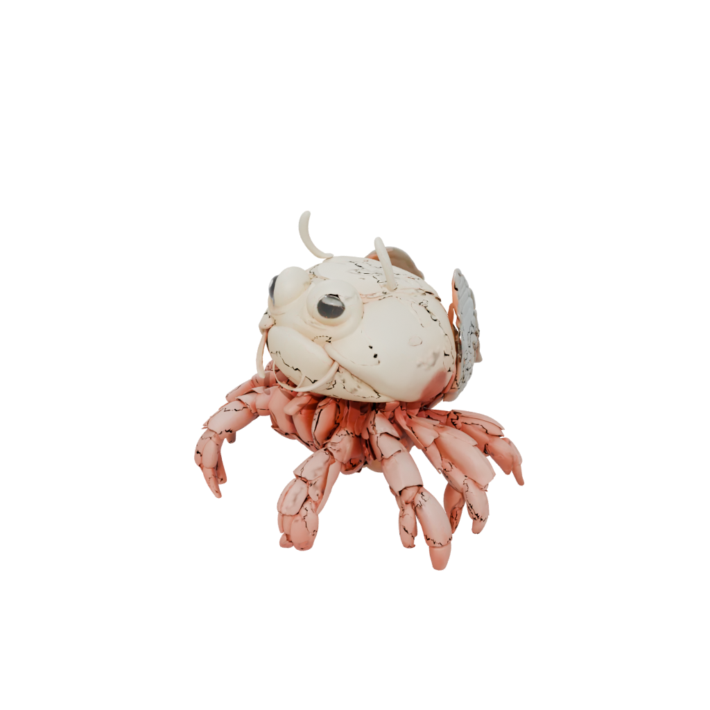 Mini Kawaii Flexi Hermit Crab