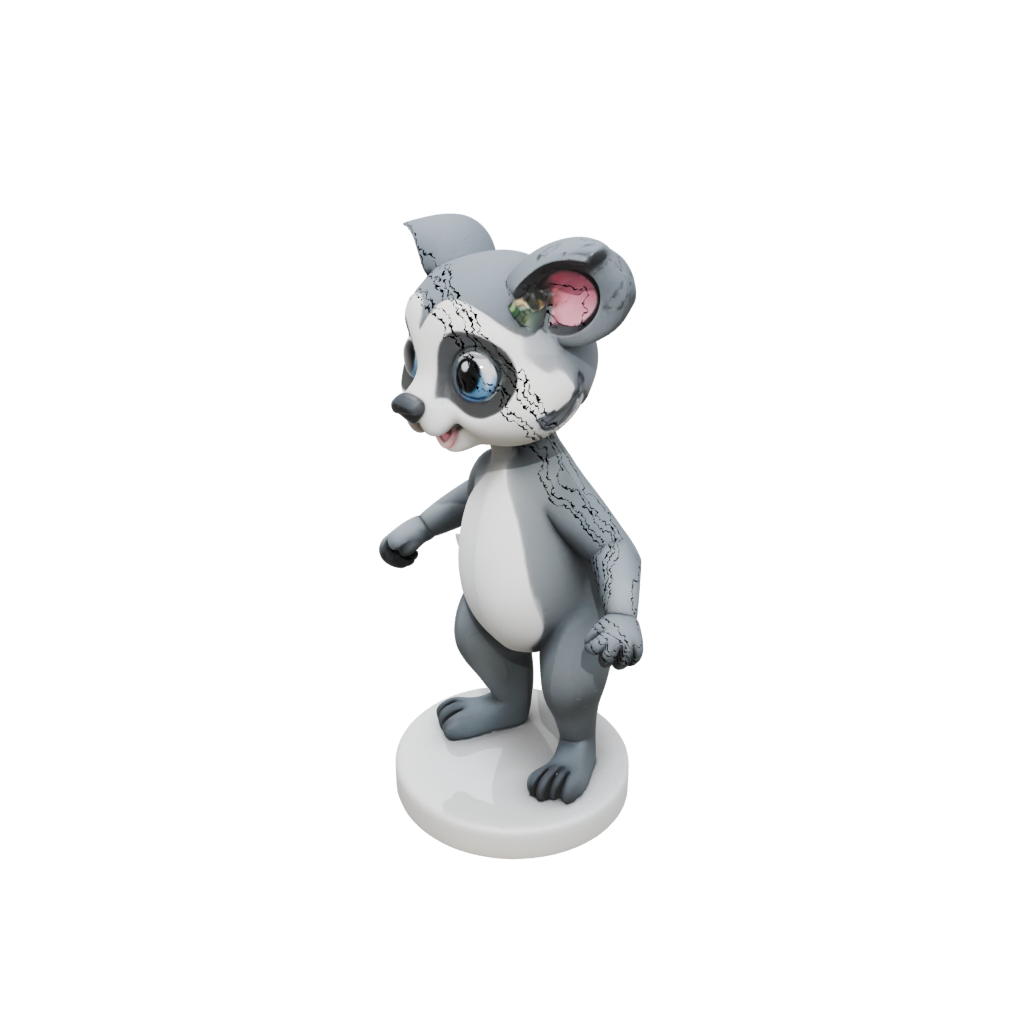 Mini Kawaii Flexi Lemur