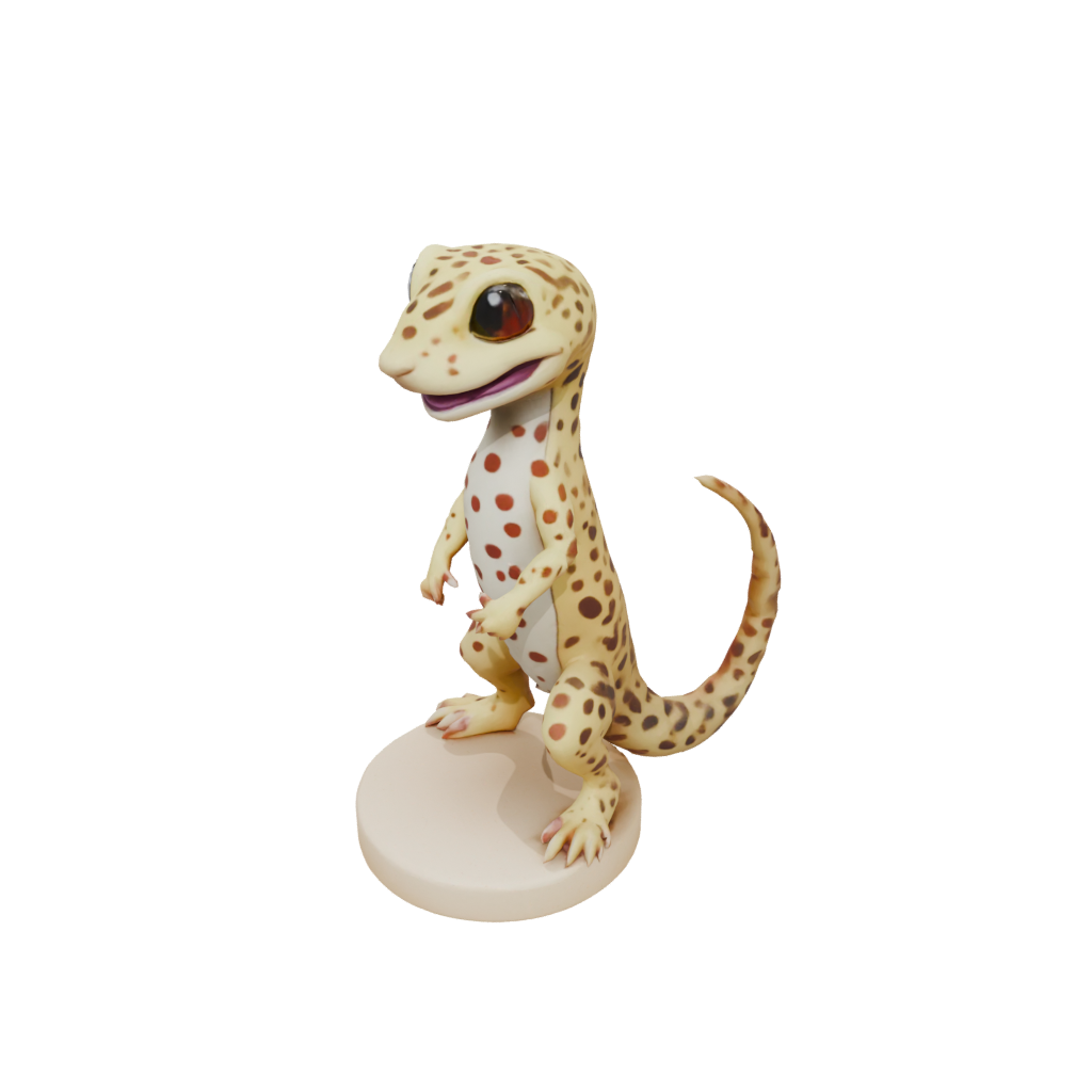 Mini Kawaii Flexi Leopard Gecko