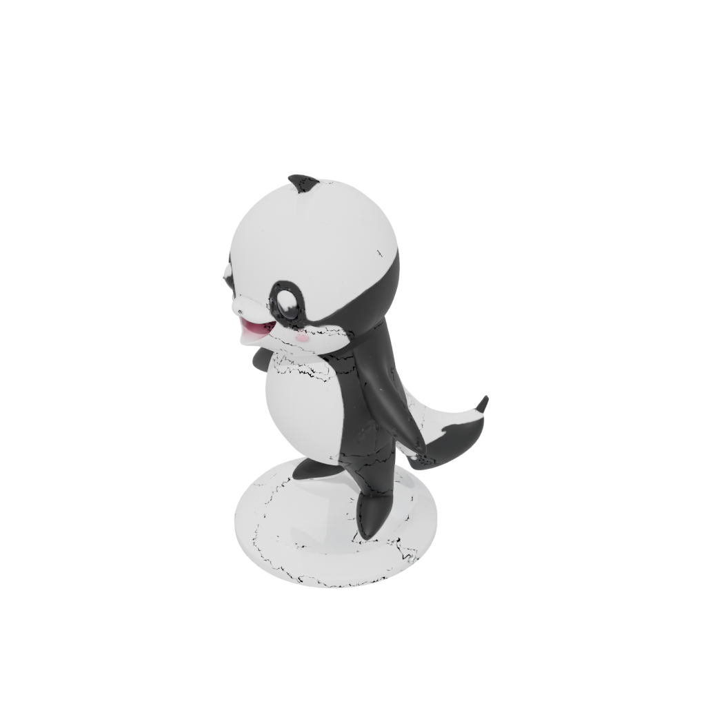 Mini Kawaii Flexi Orca Whale