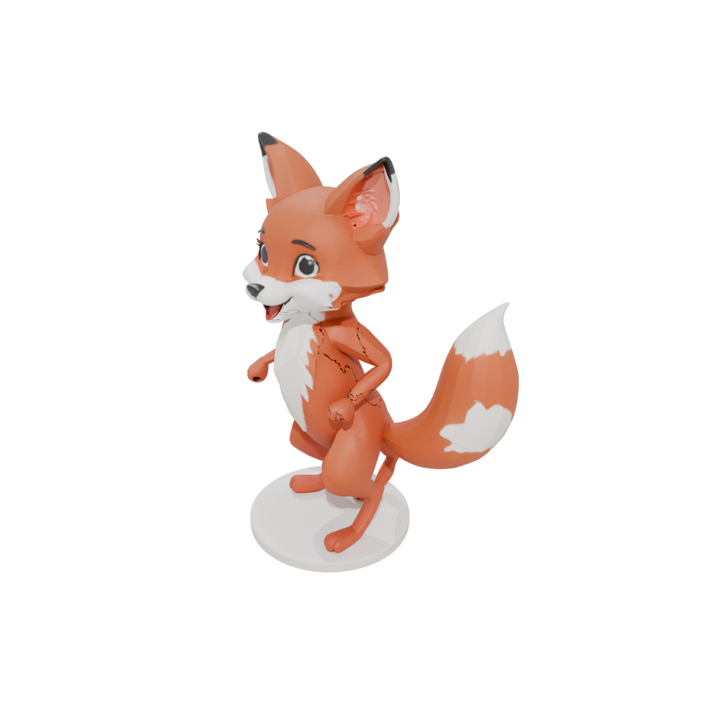 Mini Kawaii Flexi Red Fox