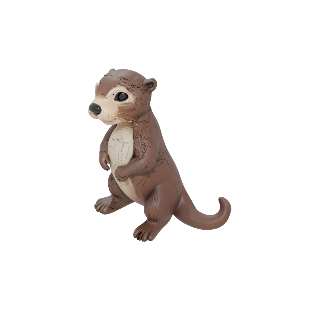 Mini Kawaii Flexi River Otter