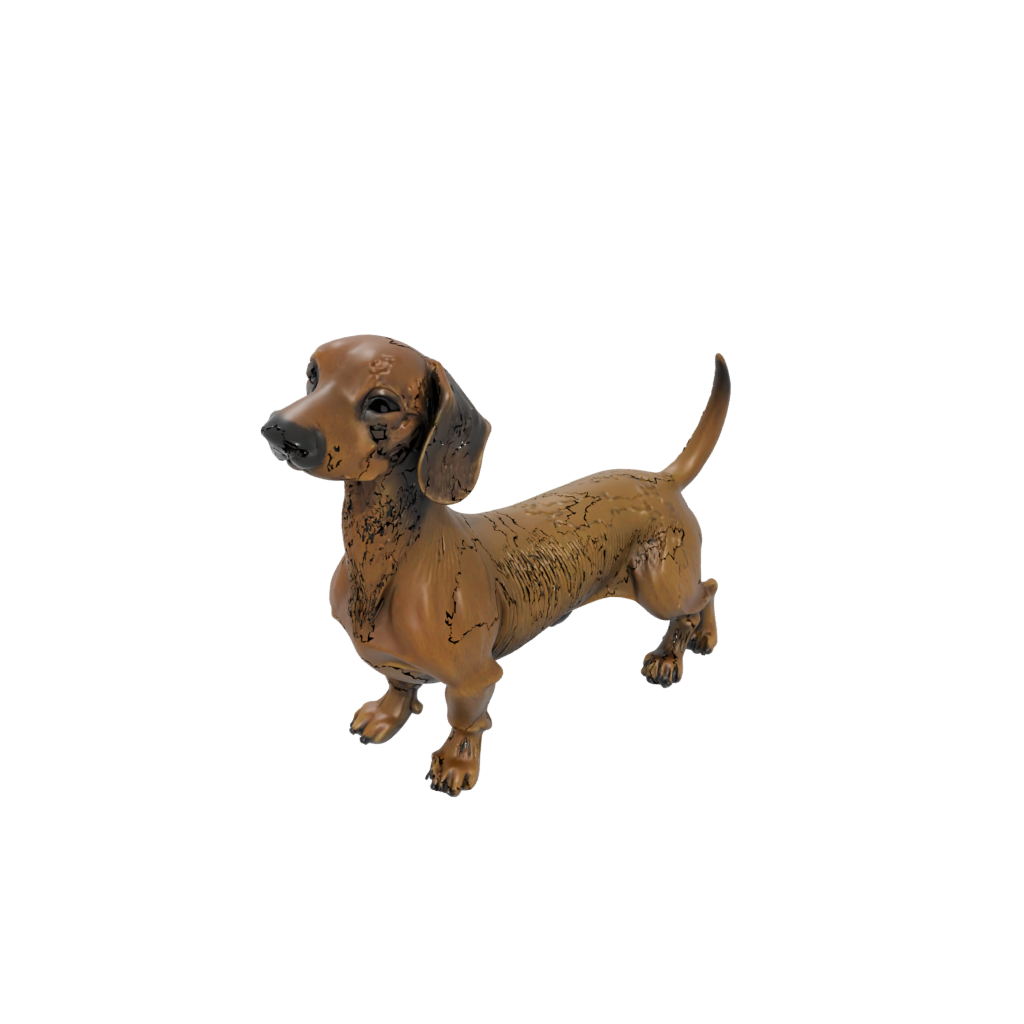Mini Realistic Flexi Dachshund Dog