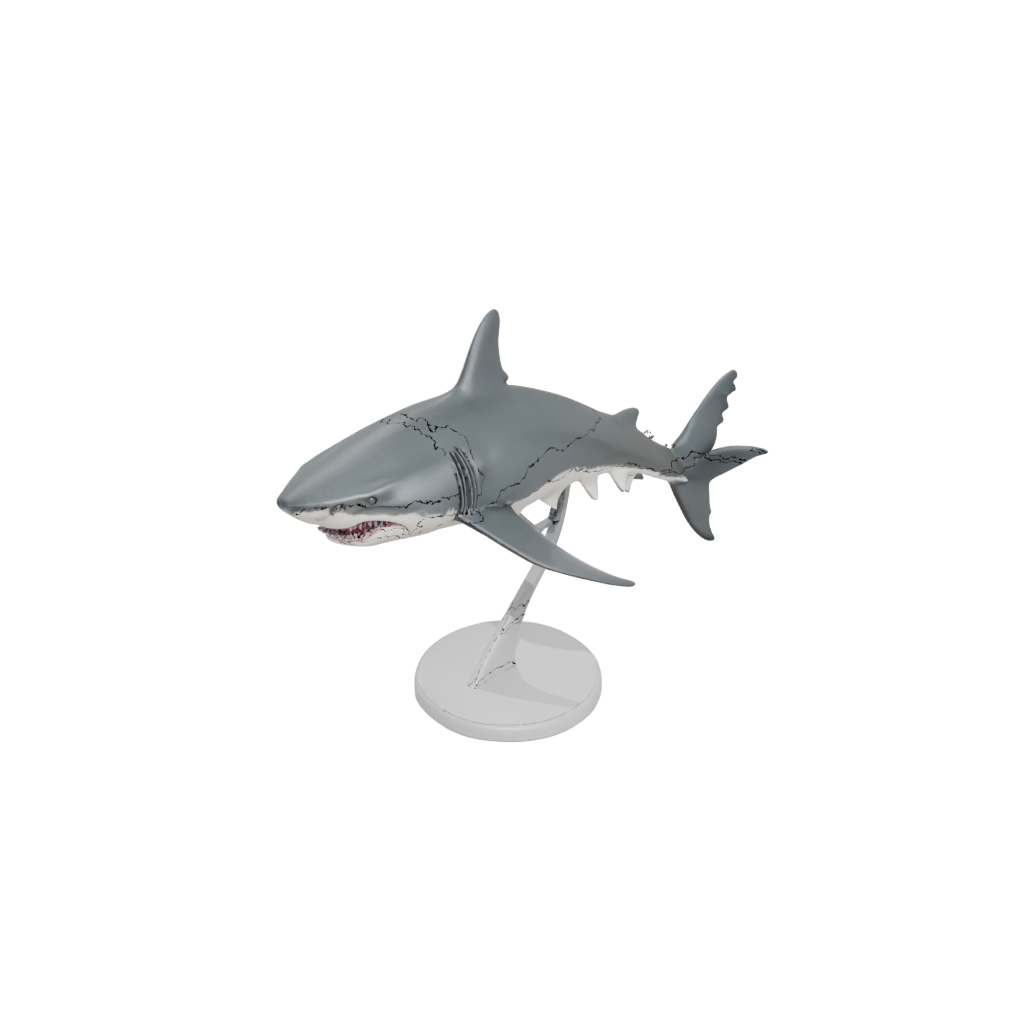 Mini Realistic Flexi Great White Shark