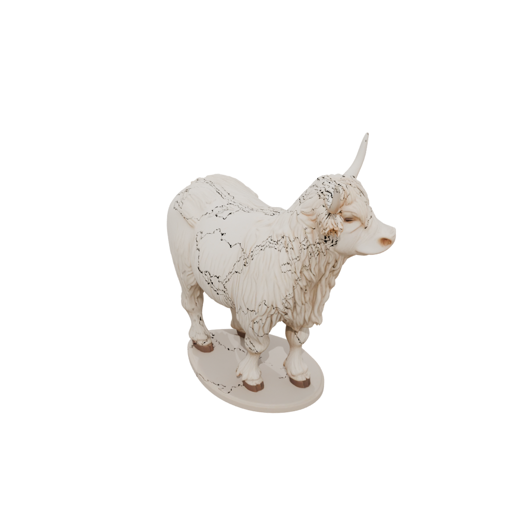 Mini Realistic Flexi Highland Cow