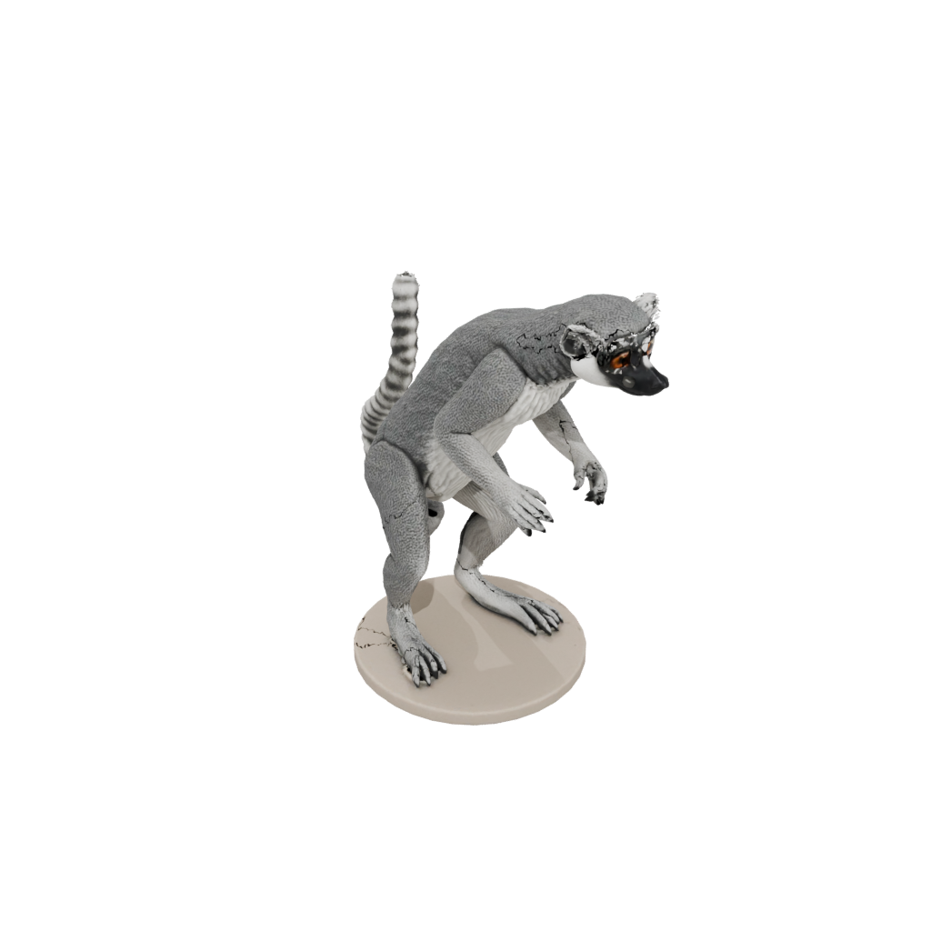 Mini Realistic Flexi Lemur