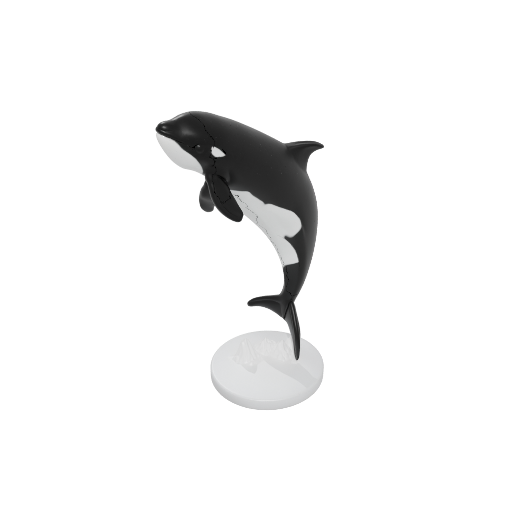 Mini Realistic Flexi Orca Whale