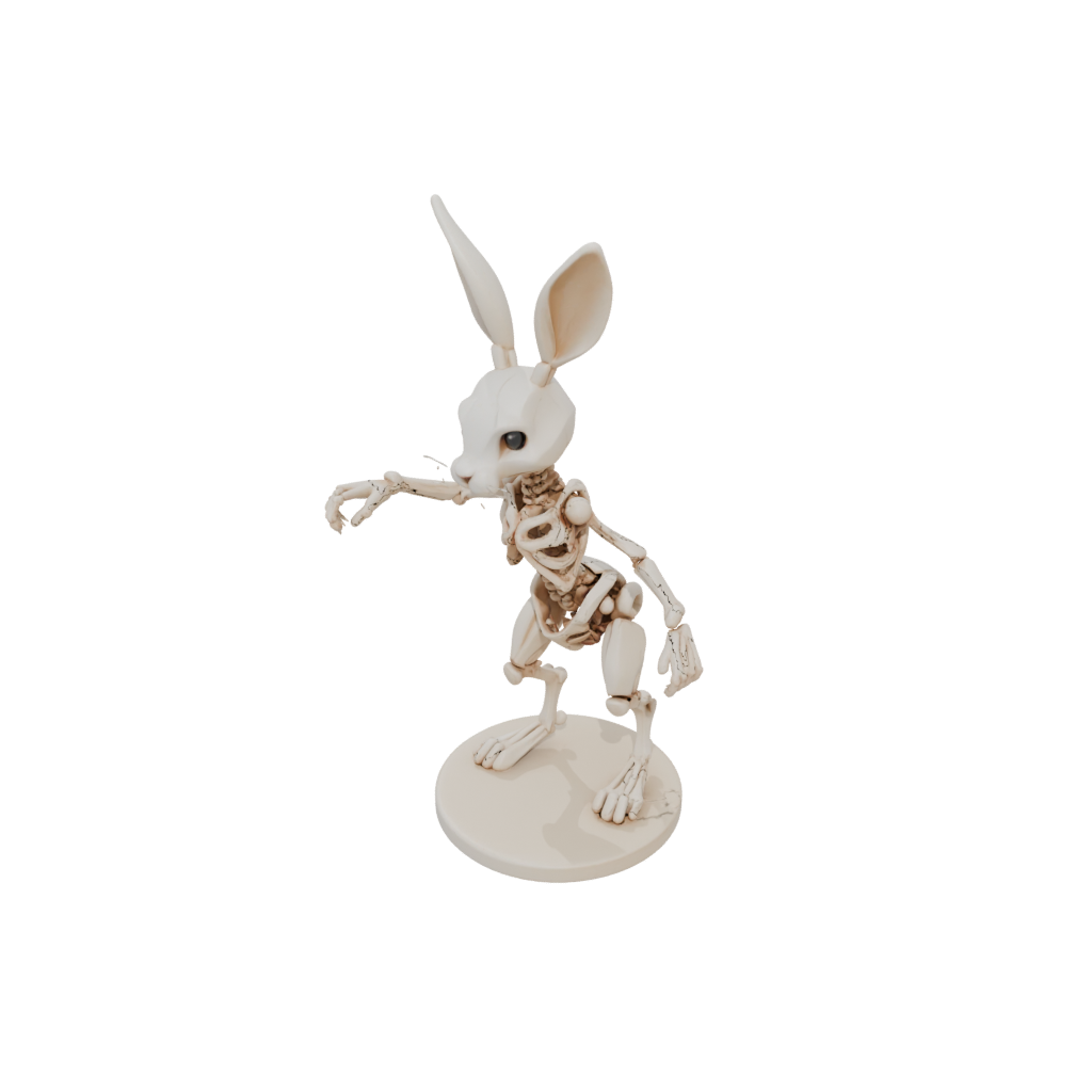 Mini Skeleton Flexi Bunny Rabbit