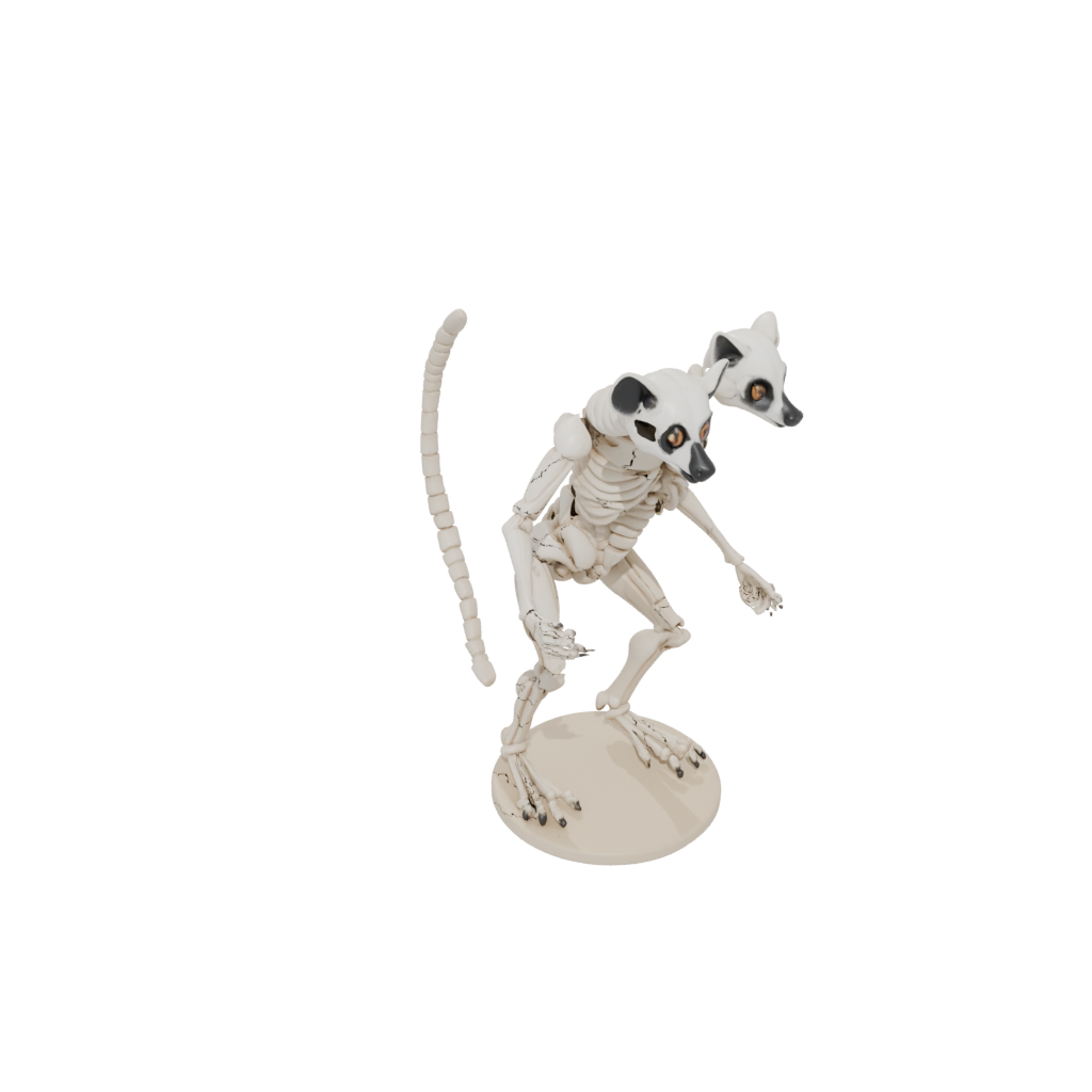 Mini Skeleton Flexi Lemur