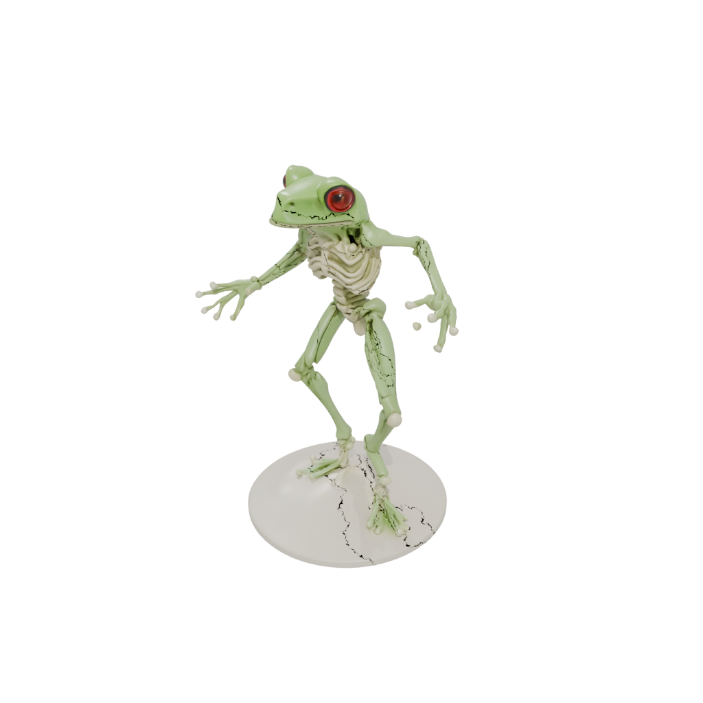 Mini Skeleton Flexi Tree Frog