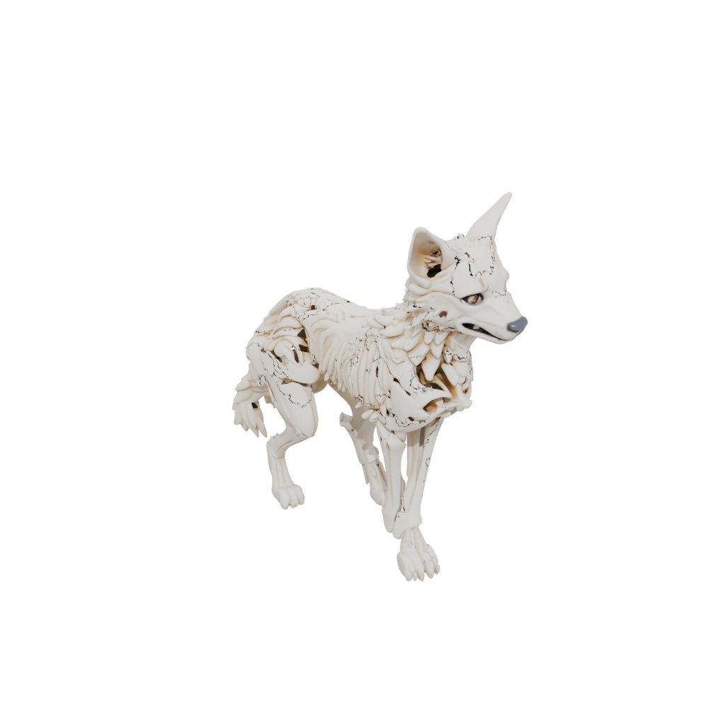 Mini Skeleton Flexi Wolf Pup