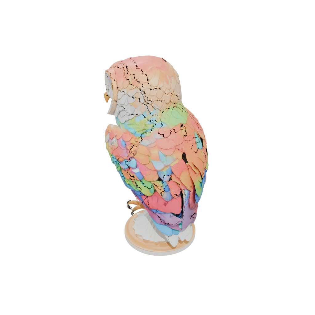 Neon Armored Flexi Barn Owl