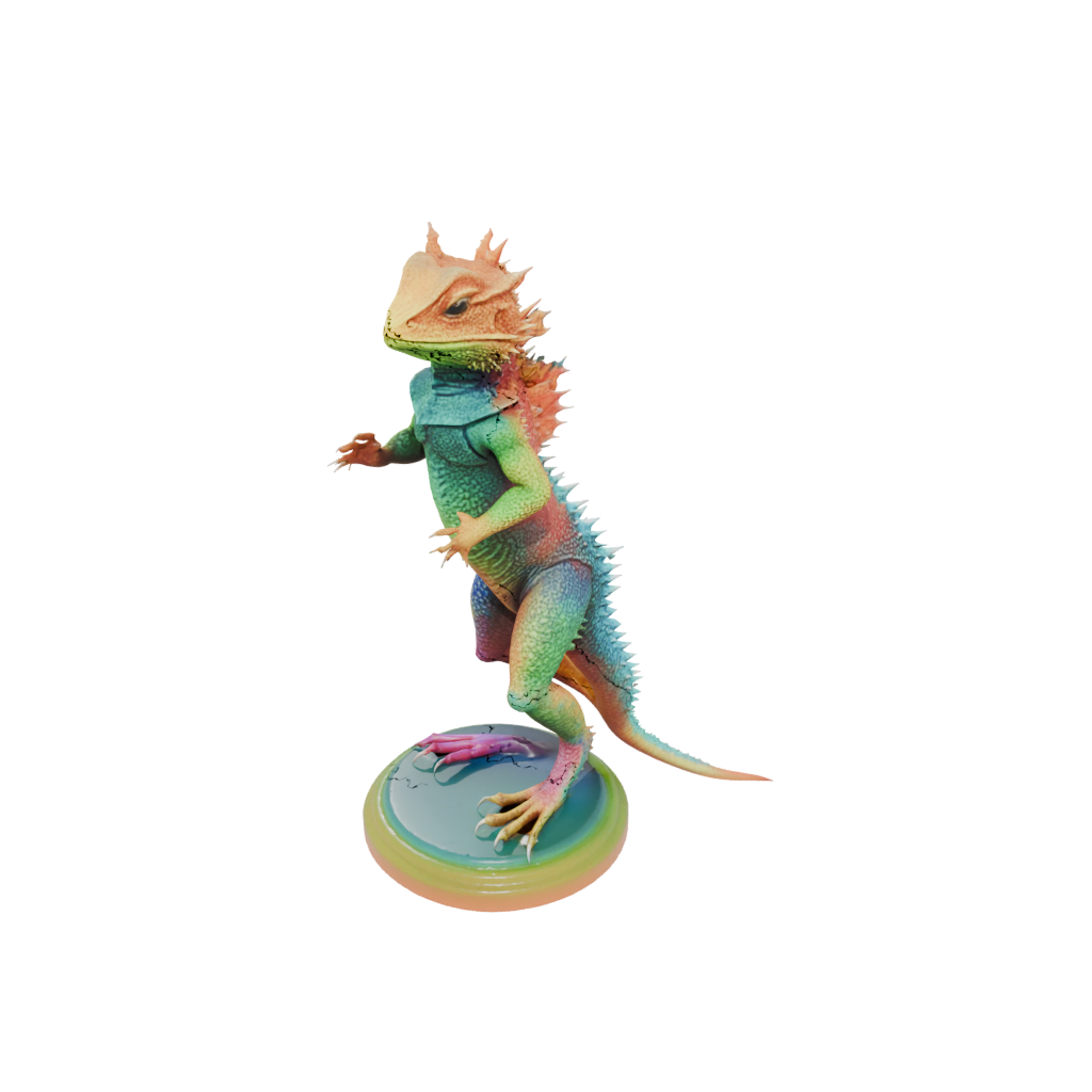 Neon Armored Flexi Bearded Dragon