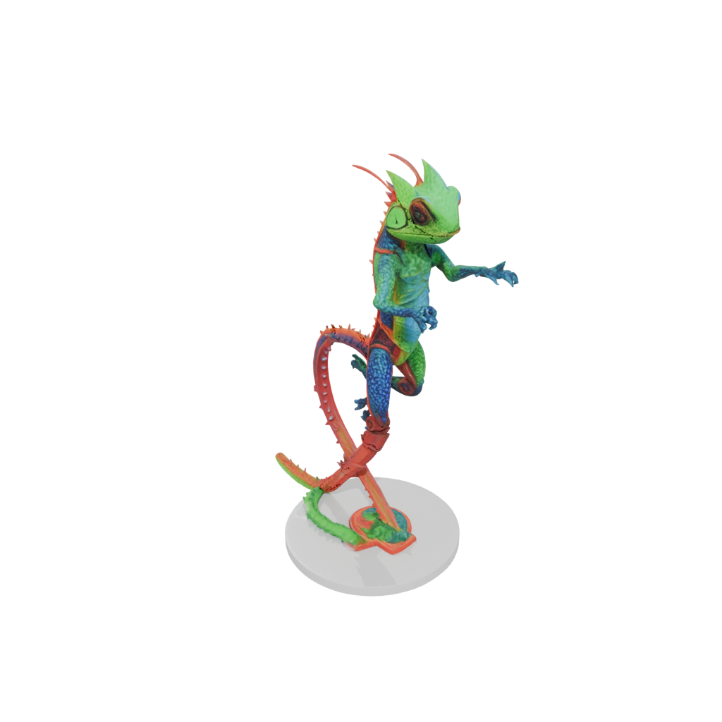 Neon Armored Flexi Chameleon
