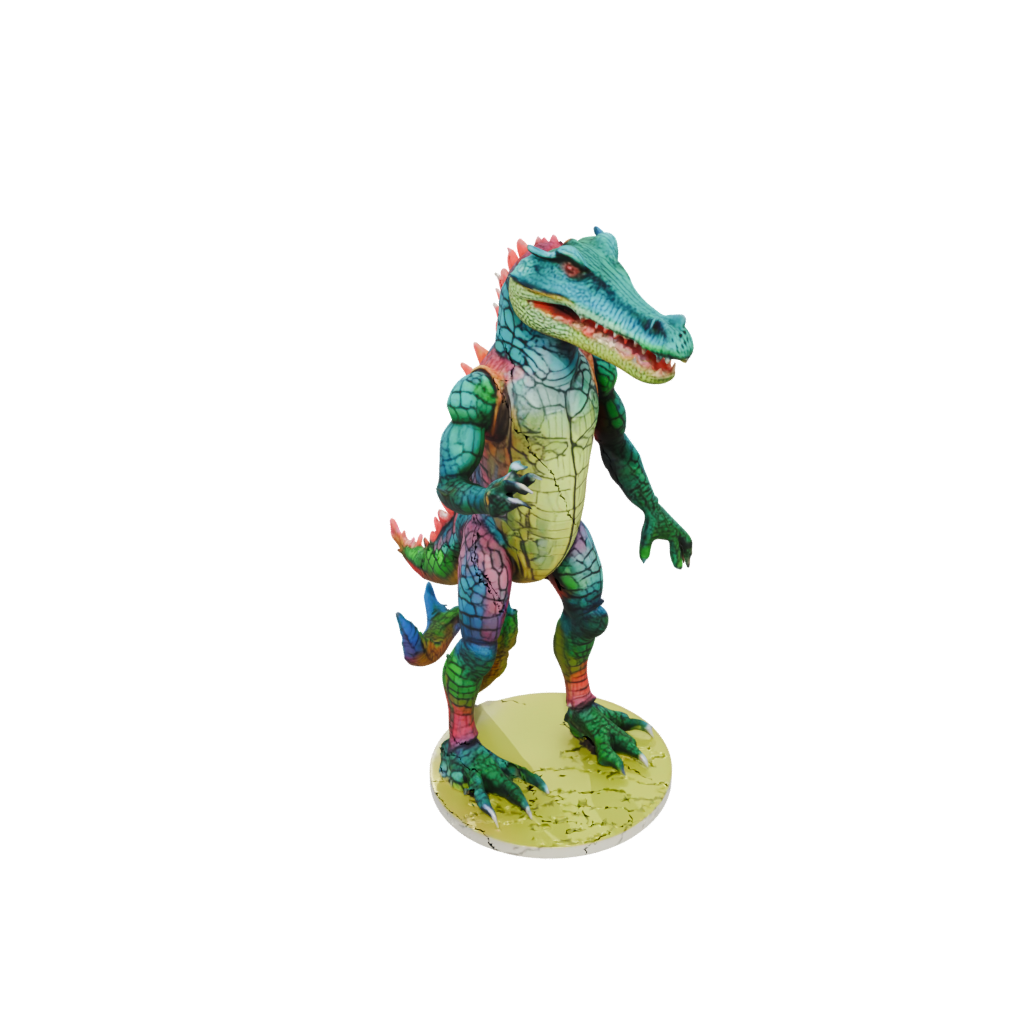Neon Armored Flexi Crocodile
