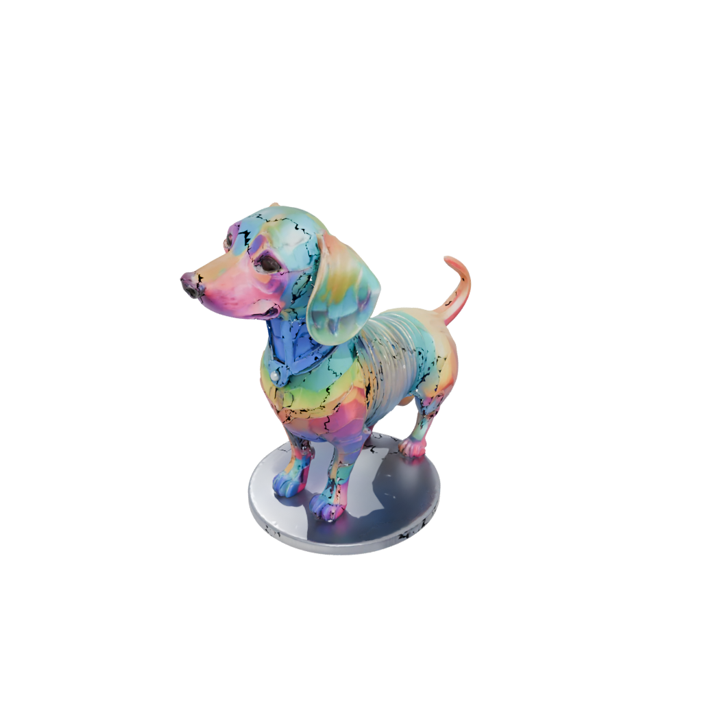 Neon Armored Flexi Dachshund Dog