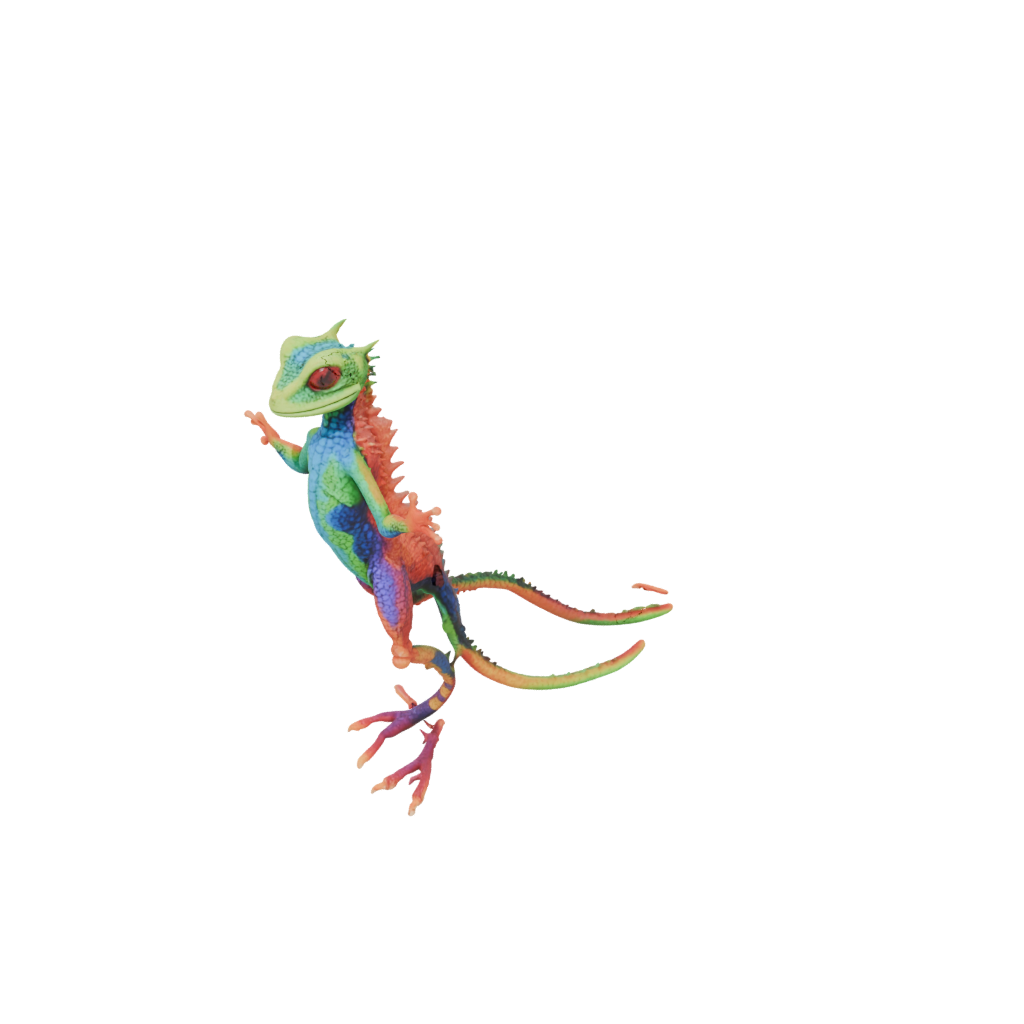 Neon Armored Flexi Gecko