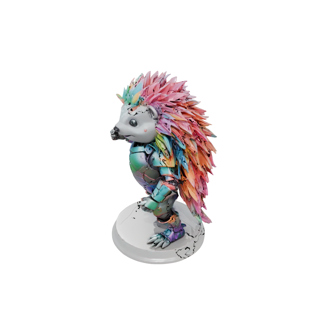 Neon Armored Flexi Hedgehog