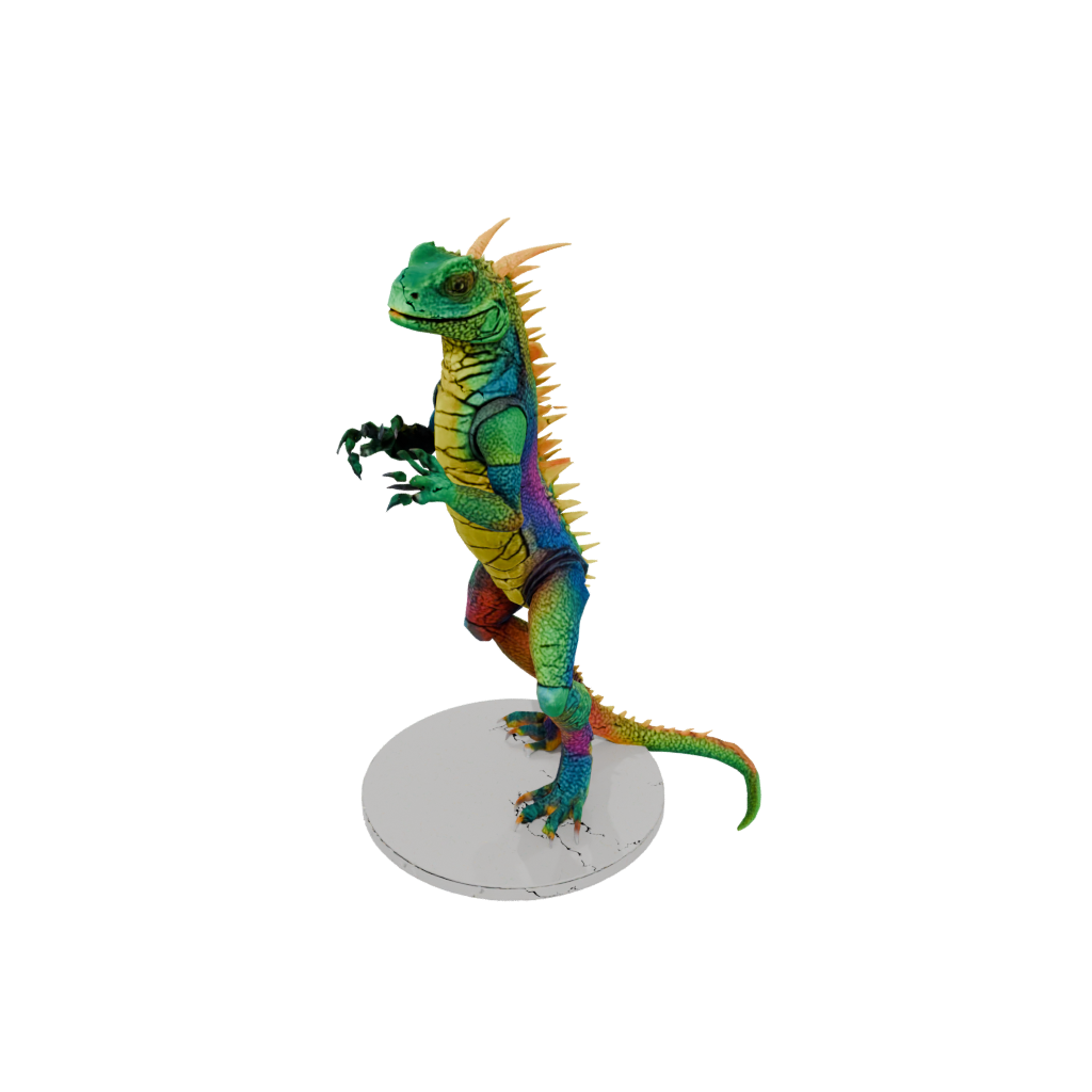 Neon Armored Flexi Iguana