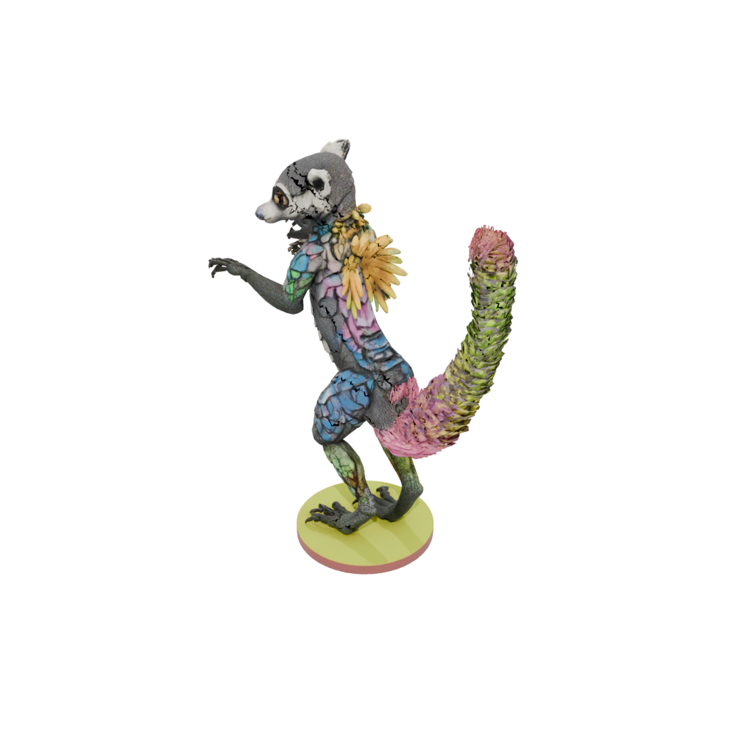 Neon Armored Flexi Lemur