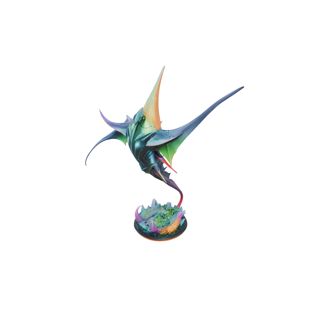 Neon Armored Flexi Manta Ray