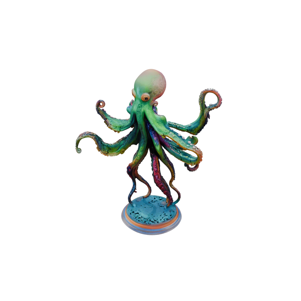 Neon Armored Flexi Octopus