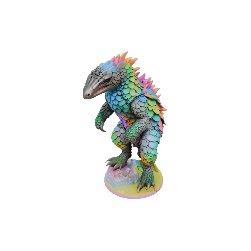 Neon Armored Flexi Pangolin