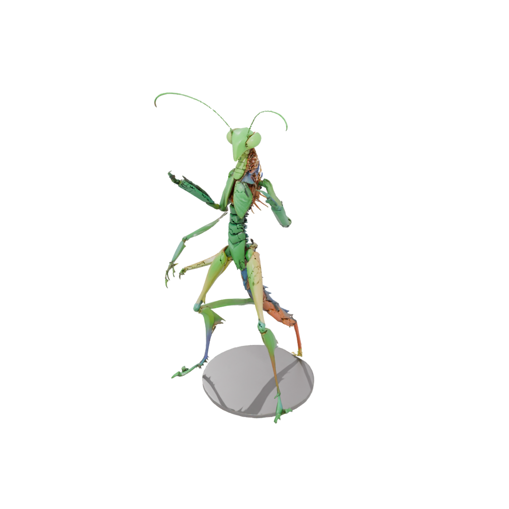 Neon Armored Flexi Praying Mantis
