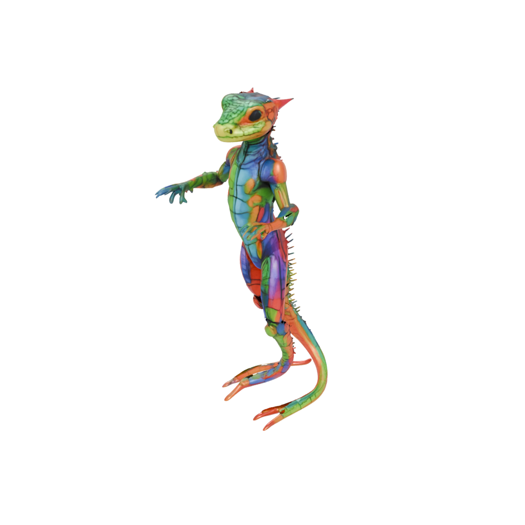 Neon Armored Flexi Salamander