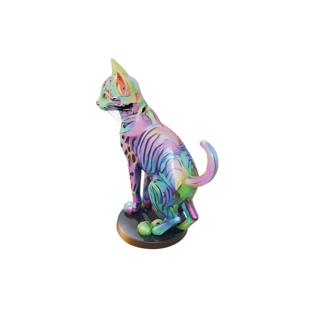 Neon Armored Flexi Tabby Cat