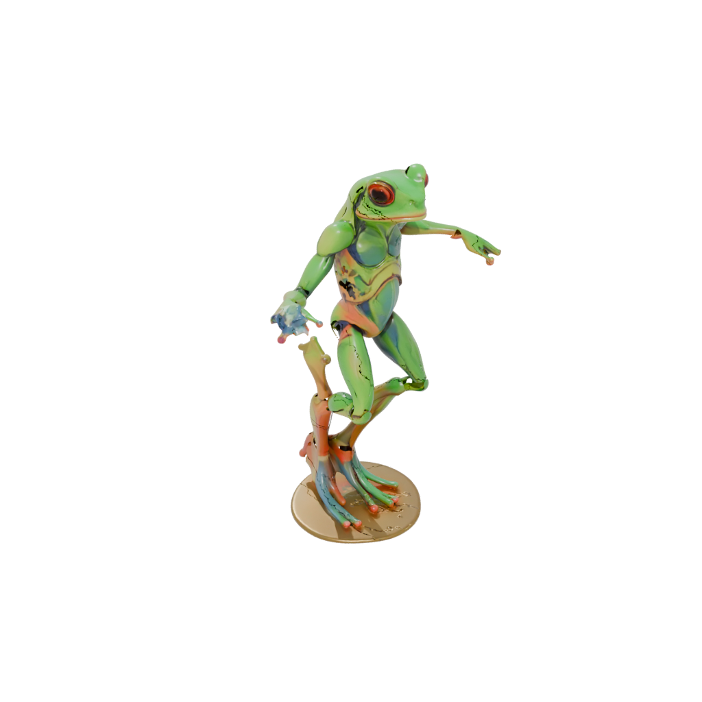Neon Armored Flexi Tree Frog