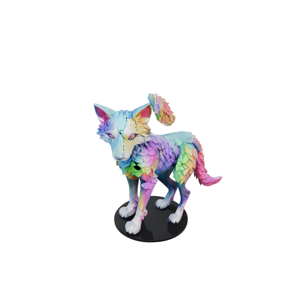 Neon Armored Flexi Wolf Pup
