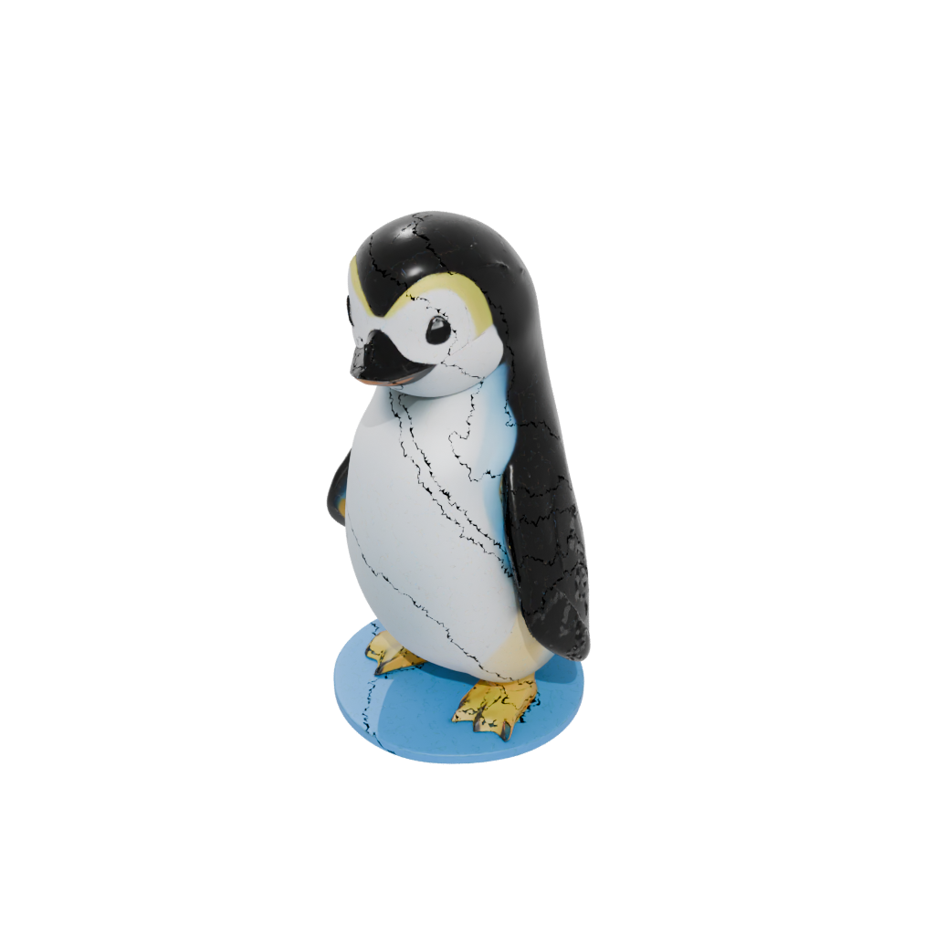 Neon Chibi Flexi Emperor Penguin